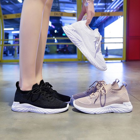 Women's Spring and Summer New Breathable Sports Shoes Flat Bottom Sneakers