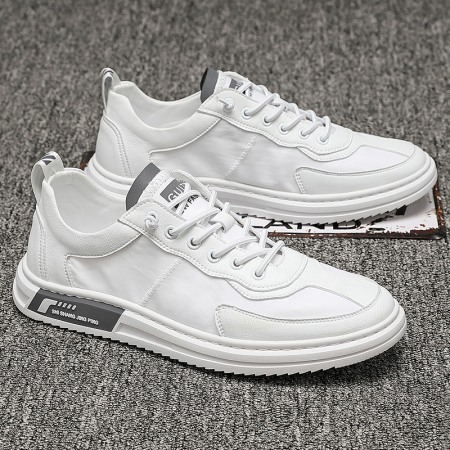 New Summer Men's White Casual Breathable Board Shoes
